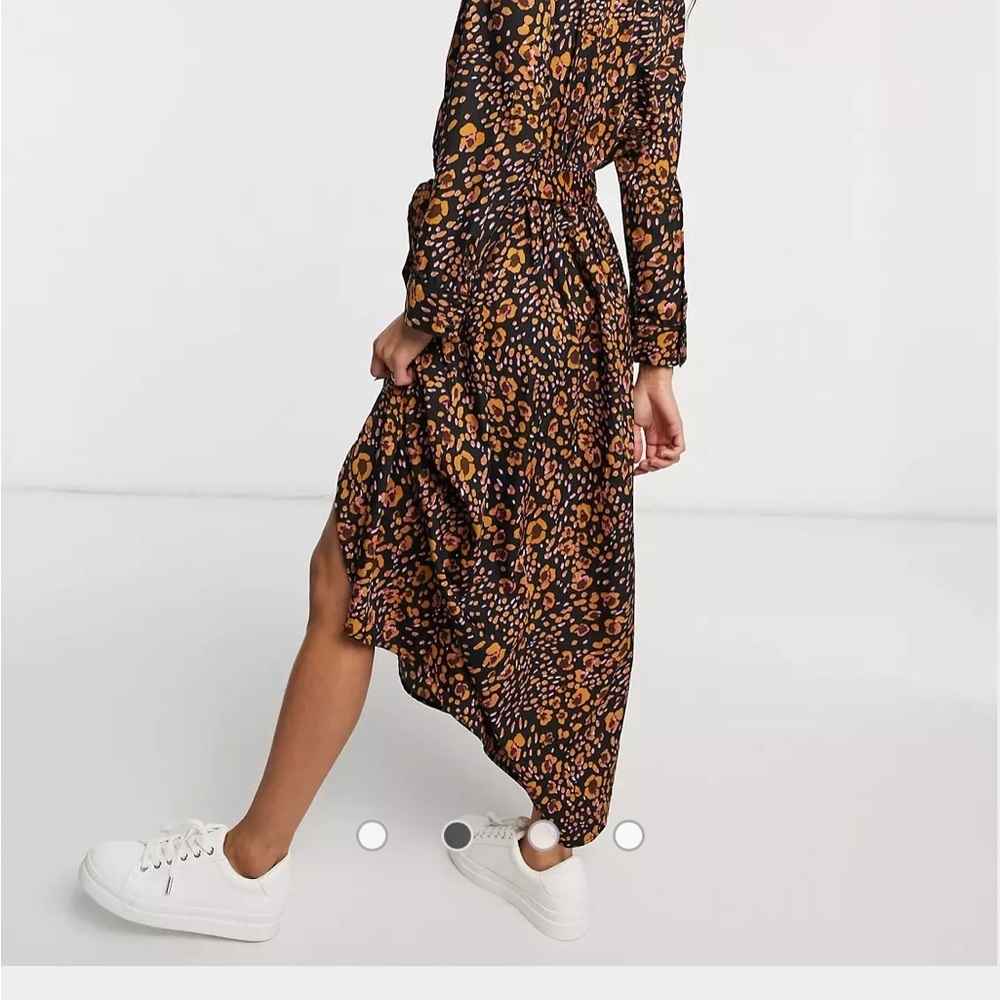 Animal Print Faux Wrap Maxi Dress — Size XS — NWOT - Picture 3 of 4